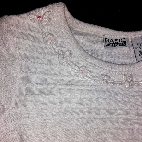 Girls Easter clothes size 4t white short sleeve spring summer comfortable dress - Picture 4 of 5